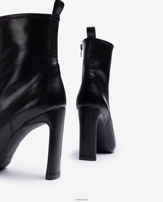 Unisa מגפי עור עם עקב ופלטפורמה פנימית אופנה ילדים V2BP21000