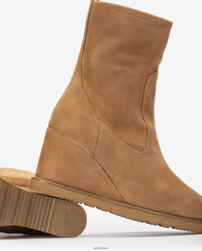 Unisa מגף רגל גבוה חום נשים V2BP21002