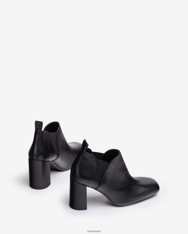 Unisa מגפון קרסול עם שקעים בצד שָׁחוֹר נשים V2BP21004