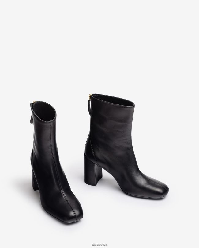 Unisa מגף קרסול עם אצבע מרובעת עם תפר מרכזי אופנה נשים V2BP21006