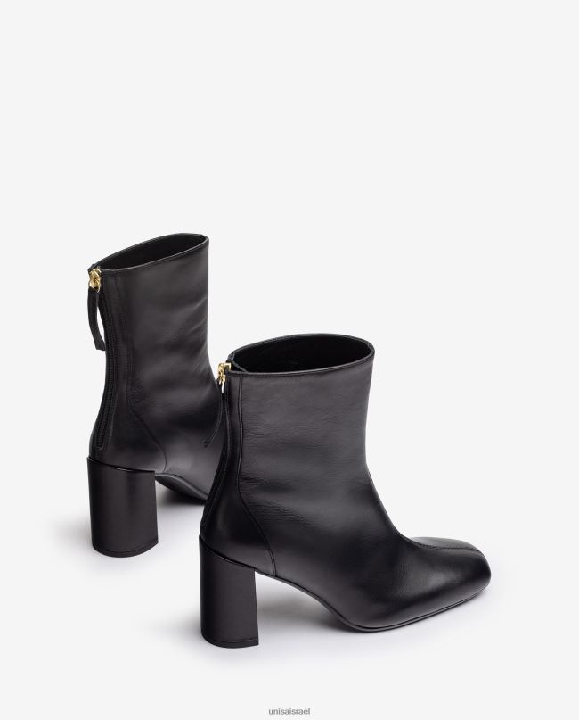 Unisa מגף קרסול עם אצבע מרובעת עם תפר מרכזי אופנה נשים V2BP21006