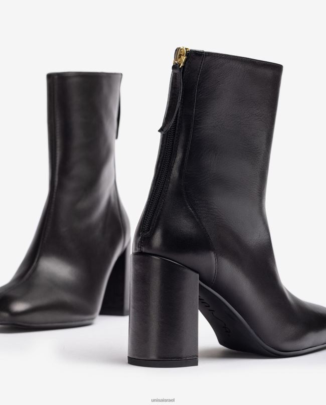 Unisa מגף קרסול עם אצבע מרובעת עם תפר מרכזי אופנה נשים V2BP21006