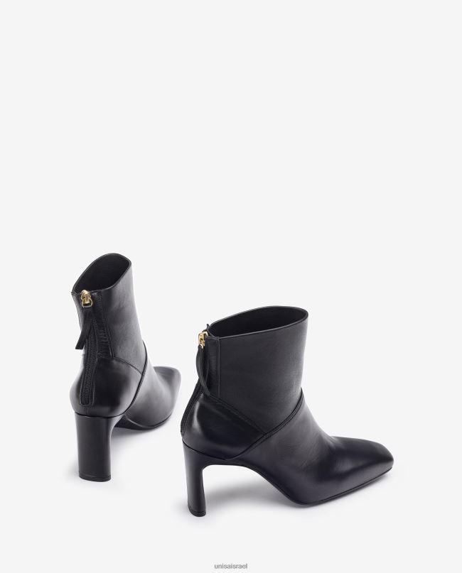 Unisa מגף קרסול עם עקב גבוה שָׁחוֹר נשים V2BP21013