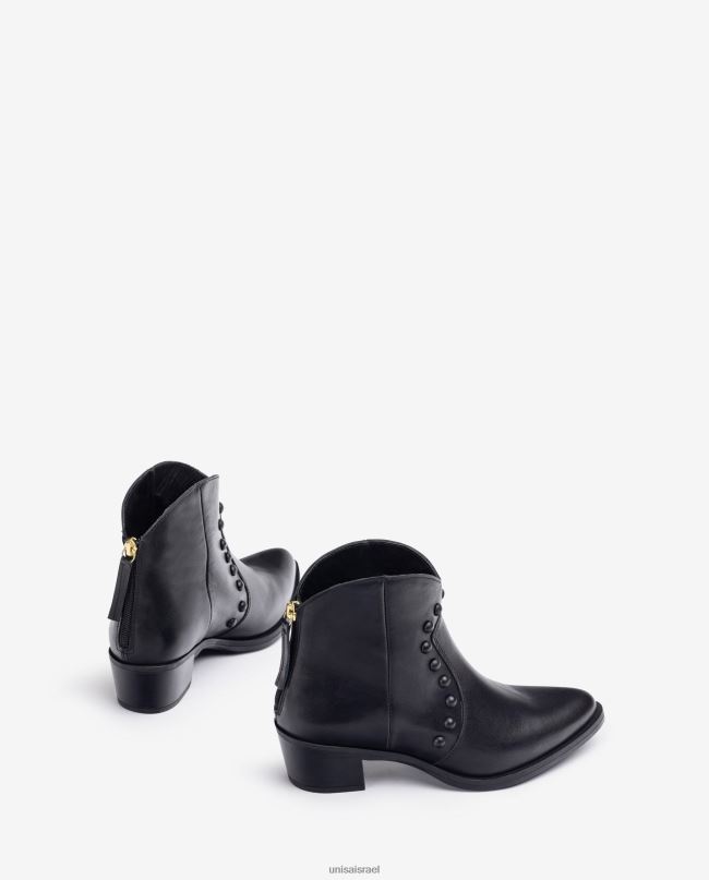 Unisa מגף קרסול בסגנון בוקרים עם ניטים אופנה נשים V2BP21015