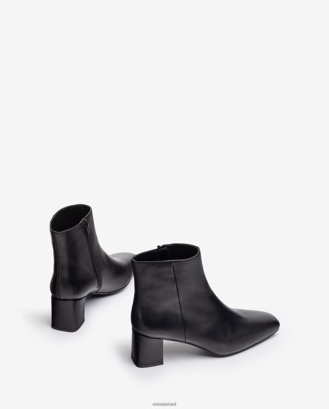 Unisa מגף קרסול עם אצבע מרובעת עם רוכסן מְעוּדָן נשים V2BP21016