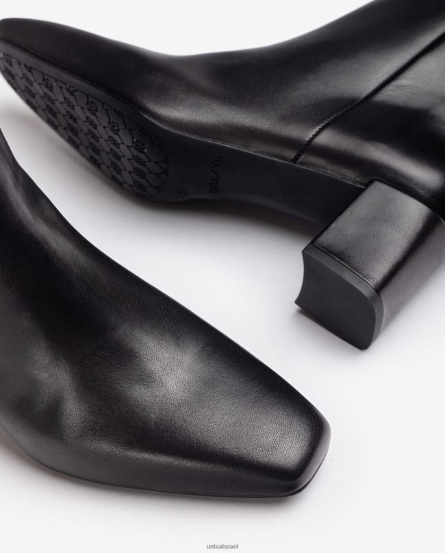 Unisa מגף קרסול עם אצבע מרובעת עם רוכסן מְעוּדָן נשים V2BP21016