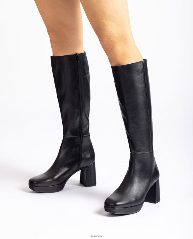 Unisa מגף עם עקב ופלטפורמה אופנה נשים V2BP21025