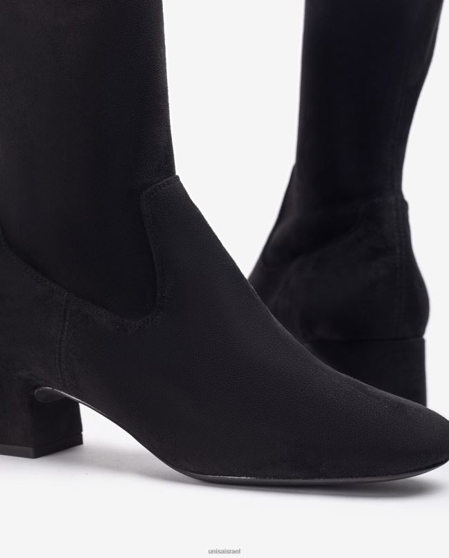 Unisa מגף קרסול עם אצבע מרובעת שָׁחוֹר נשים V2BP21032