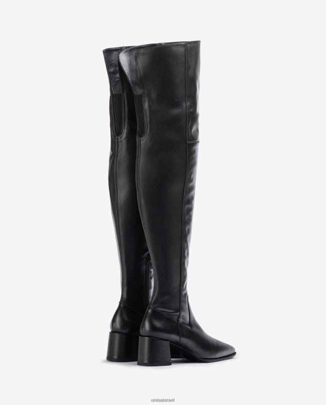 Unisa מגף ירך עם בוהן מרובעת אופנה נשים V2BP21041