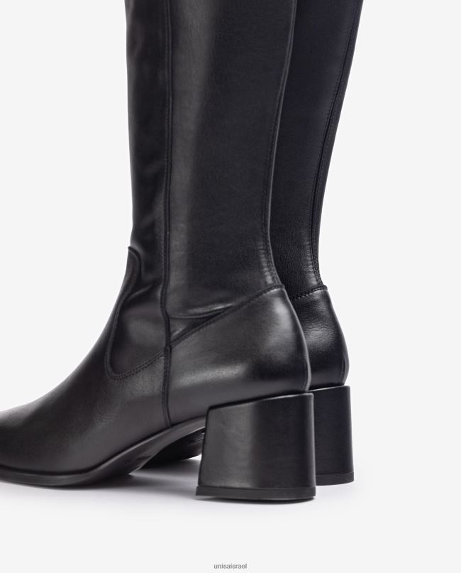 Unisa מגף ירך עם בוהן מרובעת אופנה נשים V2BP21041