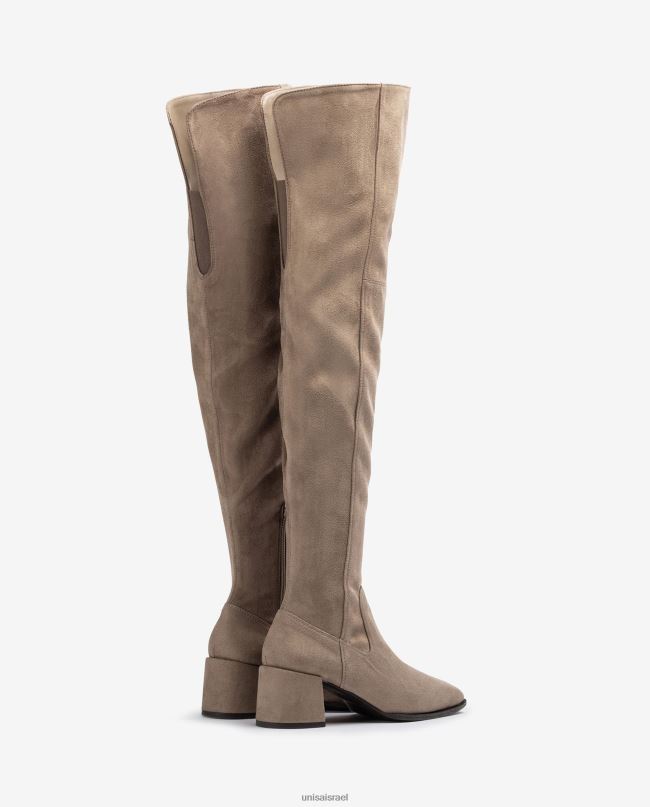 Unisa מגף ירך עם בוהן מרובעת אופנה נשים V2BP21042