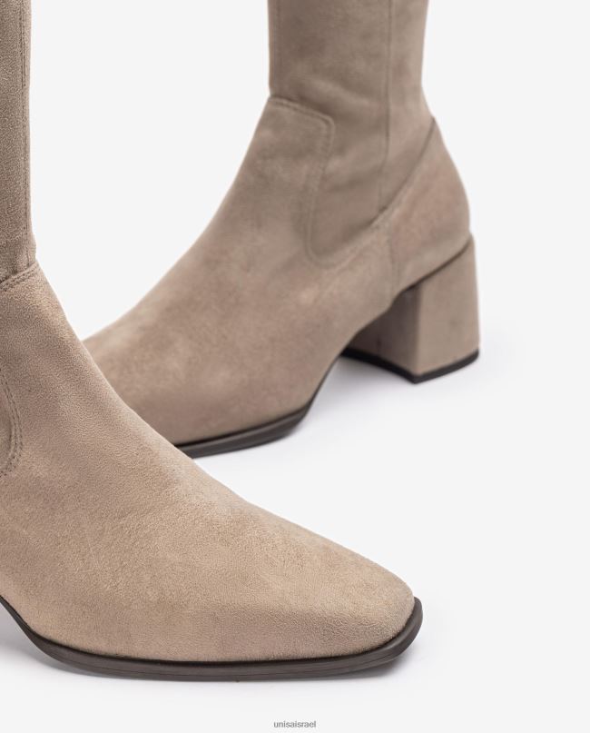 Unisa מגף ירך עם בוהן מרובעת אופנה נשים V2BP21042