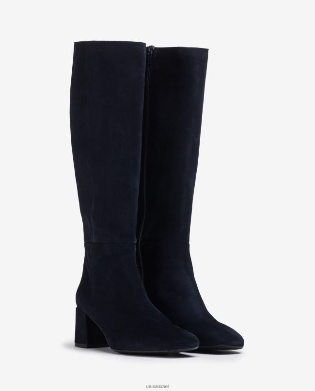 Unisa מגף עם עקב רחב כְּחוֹל נשים V2BP21046