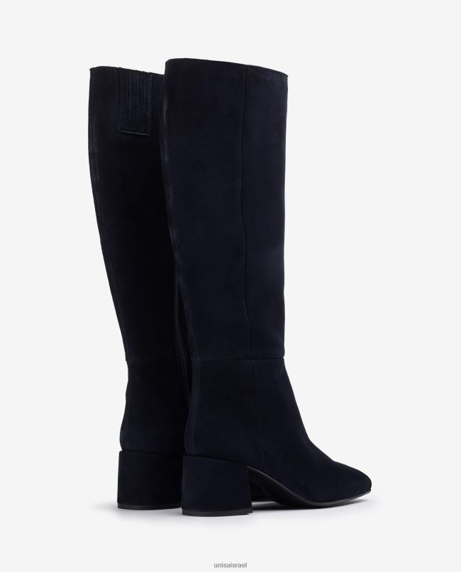 Unisa מגף עם עקב רחב כְּחוֹל נשים V2BP21046