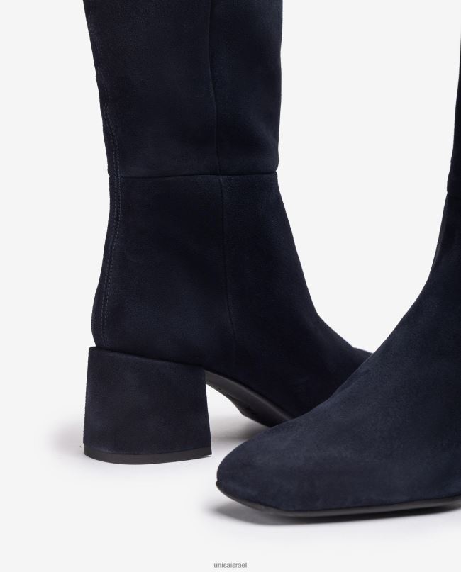 Unisa מגף עם עקב רחב כְּחוֹל נשים V2BP21046