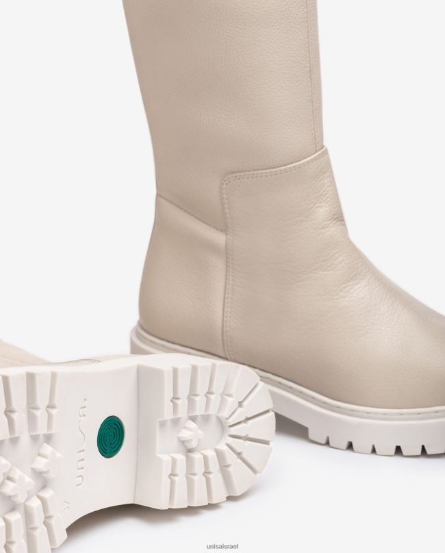 Unisa מגף ירך עם סוליית מסלול לבן נשים V2BP21050