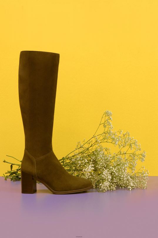 Unisa מגף רגל גבוה עם רוכסן בפנים אופנה נשים V2BP21056