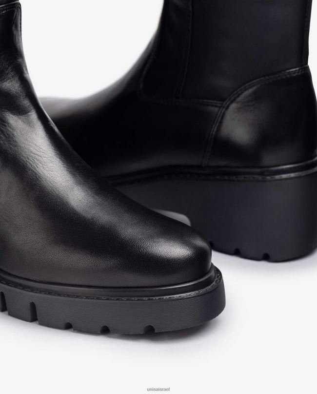 Unisa מגפי בד אלסטי עם רוכסן פנימי מְעוּדָן נשים V2BP21061