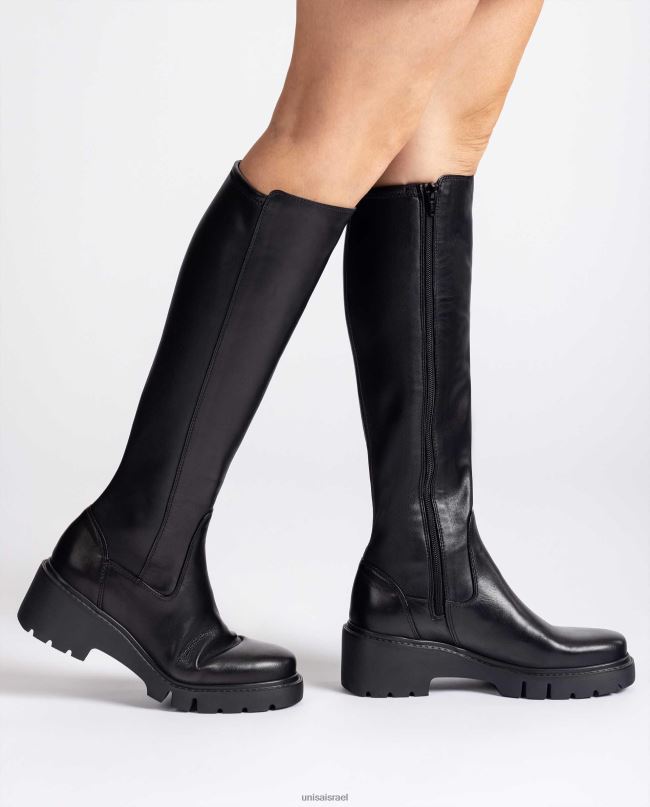 Unisa מגפי בד אלסטי עם רוכסן פנימי מְעוּדָן נשים V2BP21061