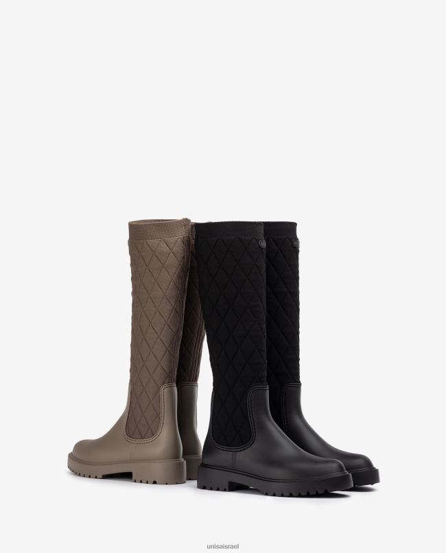 Unisa מגף גומי שָׁחוֹר נשים V2BP21067