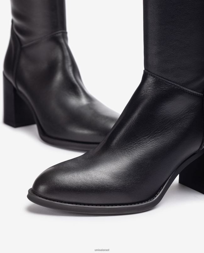 Unisa מגף רגל גבוה עם רוכסן בפנים מְעוּדָן נשים V2BP21080