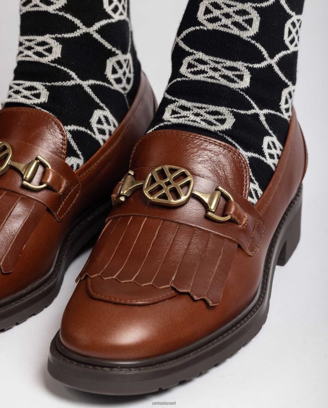 Unisa גרבי כותנה אורגנית שָׁחוֹר נשים V2BP21088