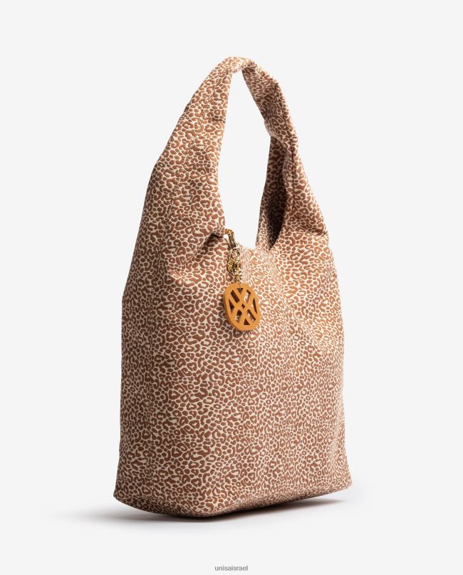 Unisa תיק בד ממוחזר חום נשים V2BP21092