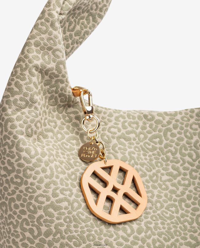 Unisa תיק בד ממוחזר ירוק נשים V2BP21093