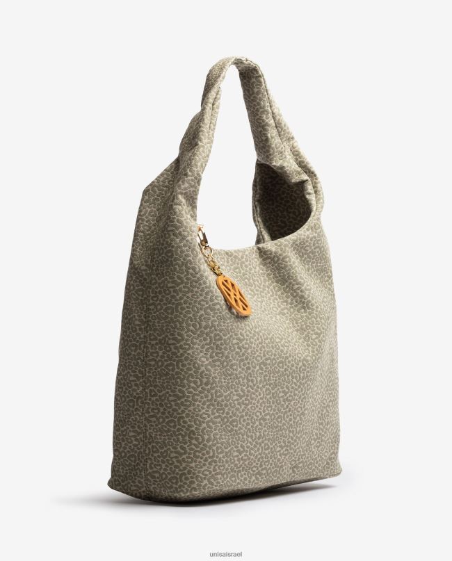 Unisa תיק בד ממוחזר ירוק נשים V2BP21093