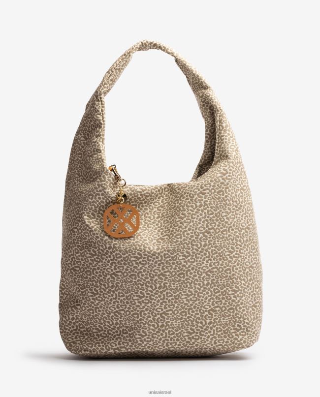 Unisa תיק בד ממוחזר חום נשים V2BP21094