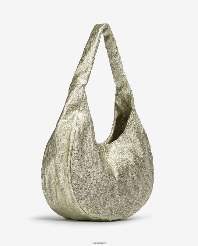 Unisa תיק כתף גדול זהב נשים V2BP21099