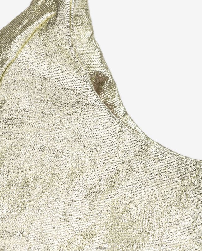 Unisa תיק כתף גדול זהב נשים V2BP21099