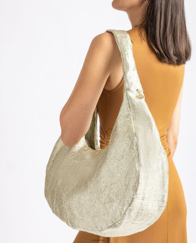 Unisa תיק כתף גדול זהב נשים V2BP21099