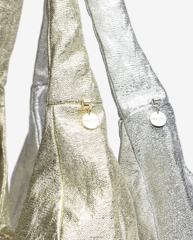 Unisa תיק כתף גדול זהב נשים V2BP21099