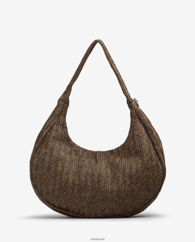 Unisa תיק כתף גדול חום נשים V2BP21101