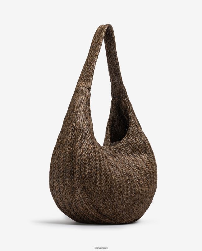 Unisa תיק כתף גדול חום נשים V2BP21101