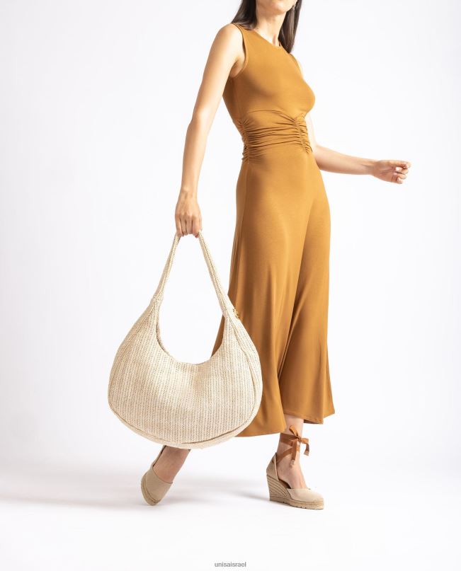 Unisa תיק כתף גדול חום נשים V2BP21103