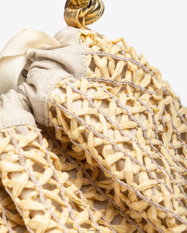 Unisa תיק רפיה גדול אופנה נשים V2BP21111