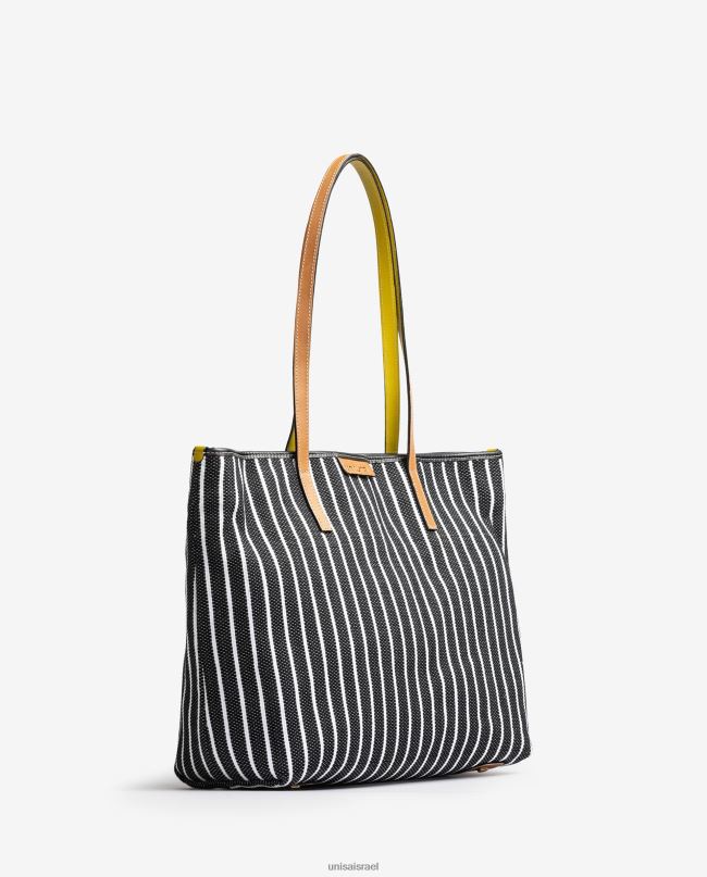 Unisa שקית קניות עשויה עם ג'ראפה שָׁחוֹר נשים V2BP21112