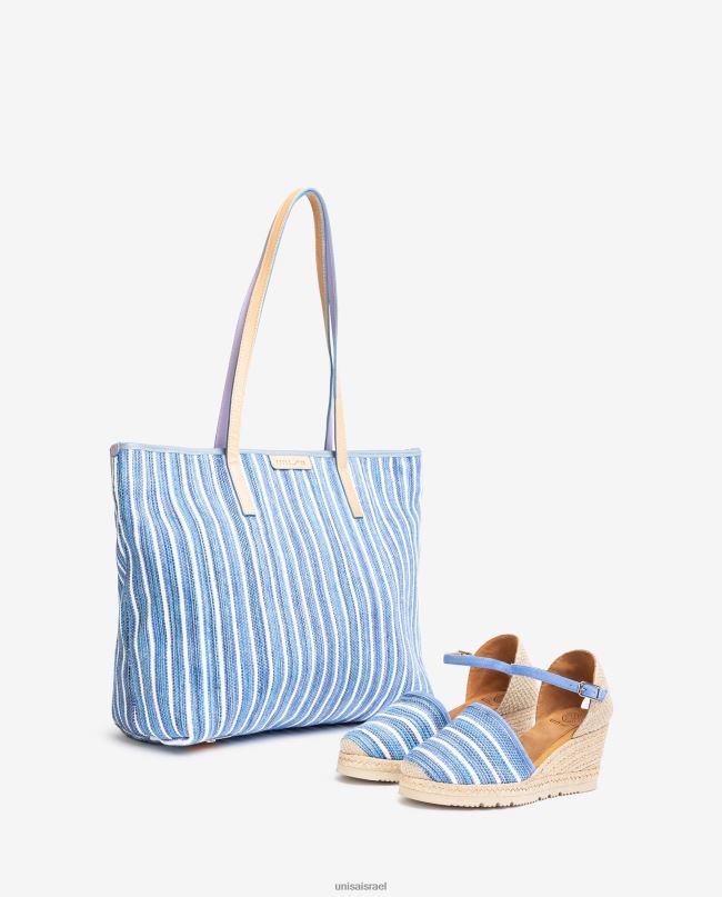 Unisa שקית קניות עשויה עם ג'ראפה כְּחוֹל נשים V2BP21113