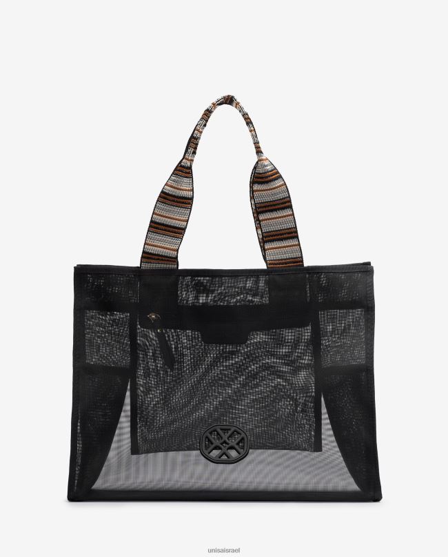 Unisa תיק רשת גדול שָׁחוֹר נשים V2BP21117