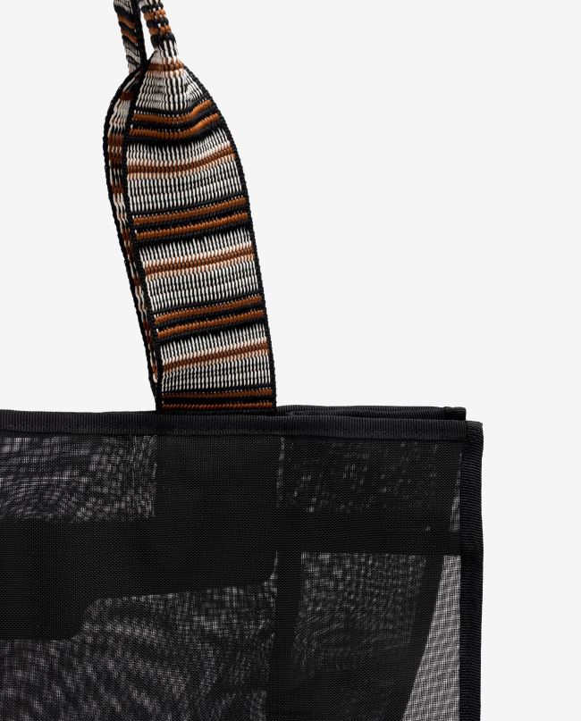 Unisa תיק רשת גדול שָׁחוֹר נשים V2BP21117