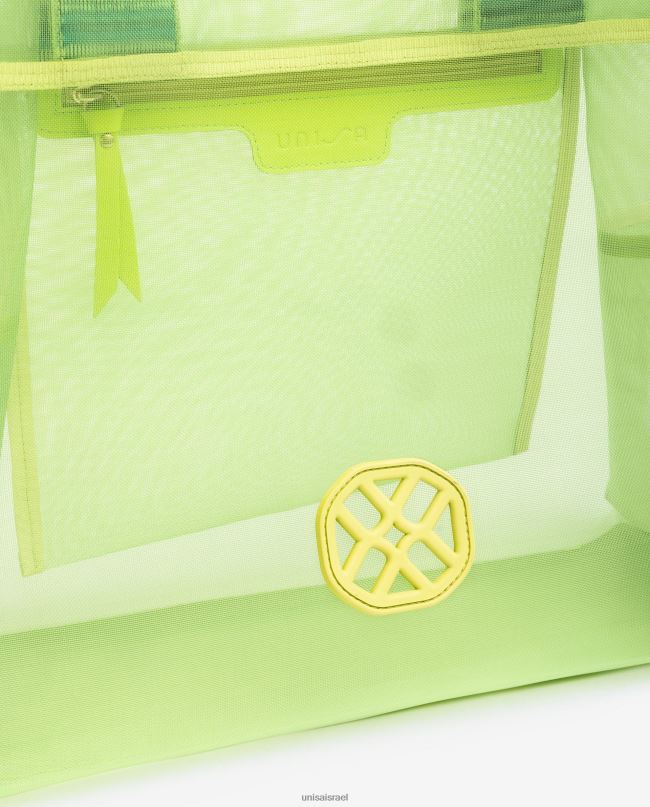 Unisa תיק רשת גדול צהוב נשים V2BP21118