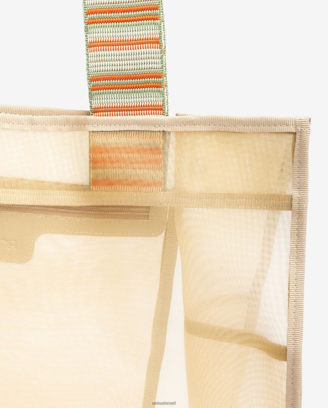 Unisa תיק רשת גדול חום נשים V2BP21119