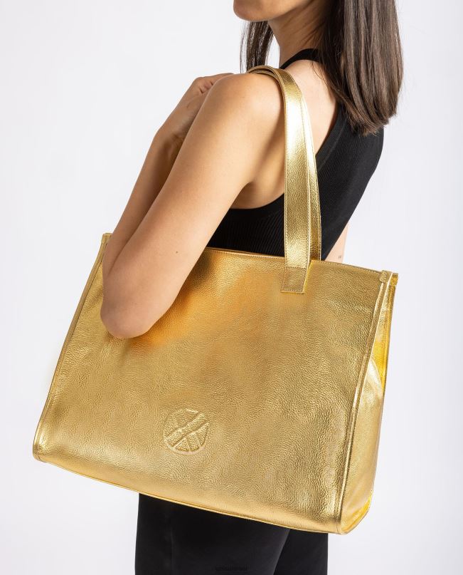 Unisa תיק עור באפקט מתכתי אופנה נשים V2BP21122