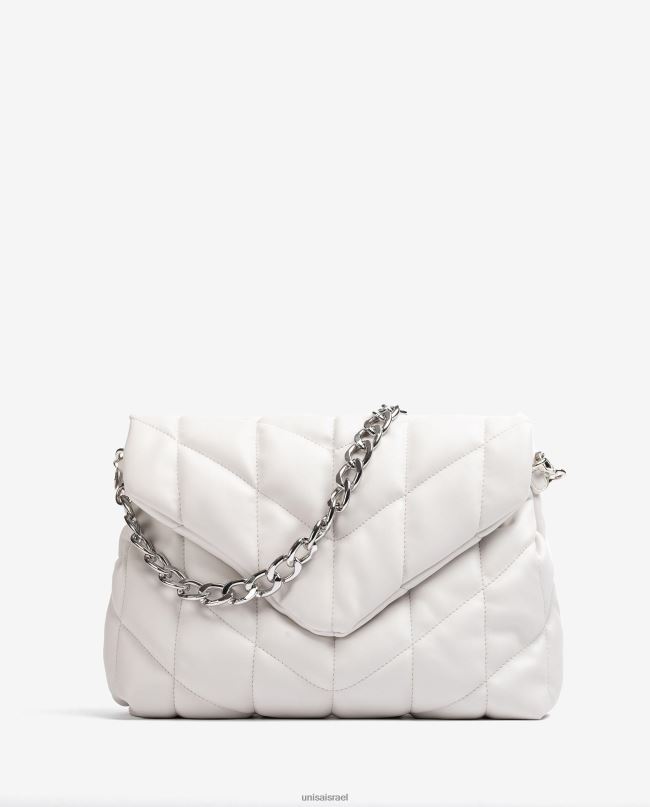 Unisa תיק מרופד גדול ושחור לבן נשים V2BP21123