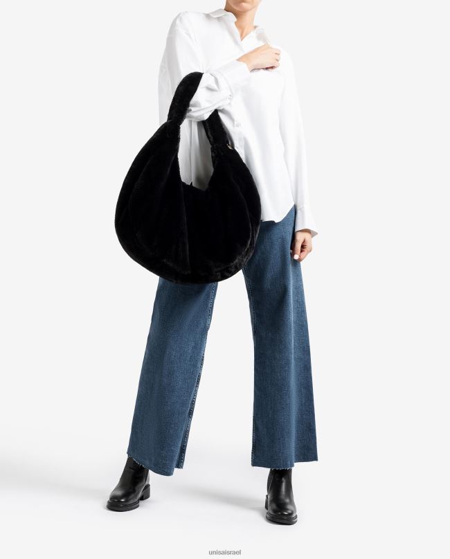 Unisa תיק בד ממוחזר שָׁחוֹר נשים V2BP21124