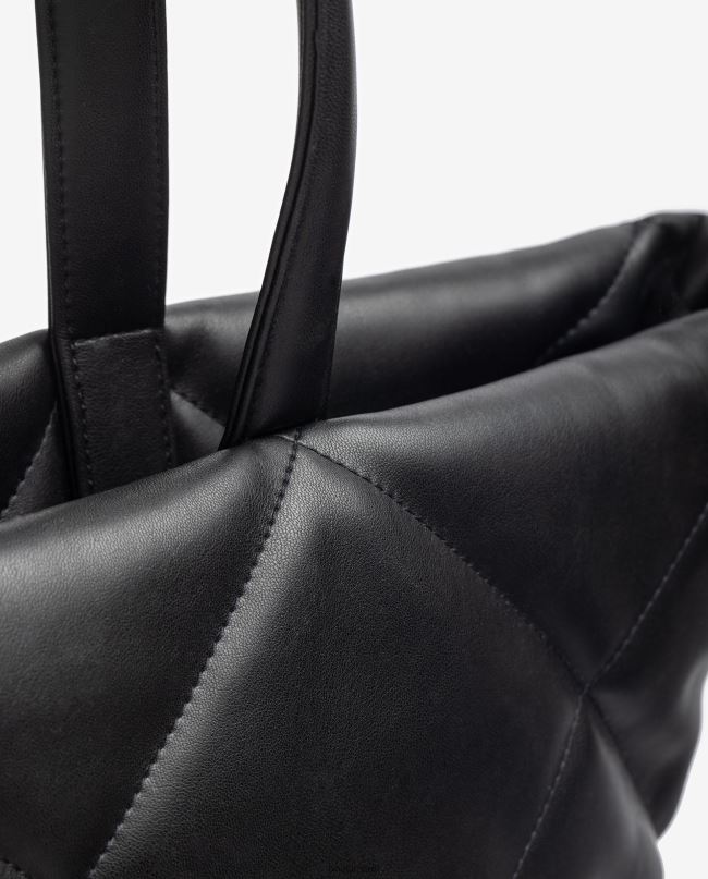 Unisa תיק יד באפקט קווילט שָׁחוֹר נשים V2BP21133