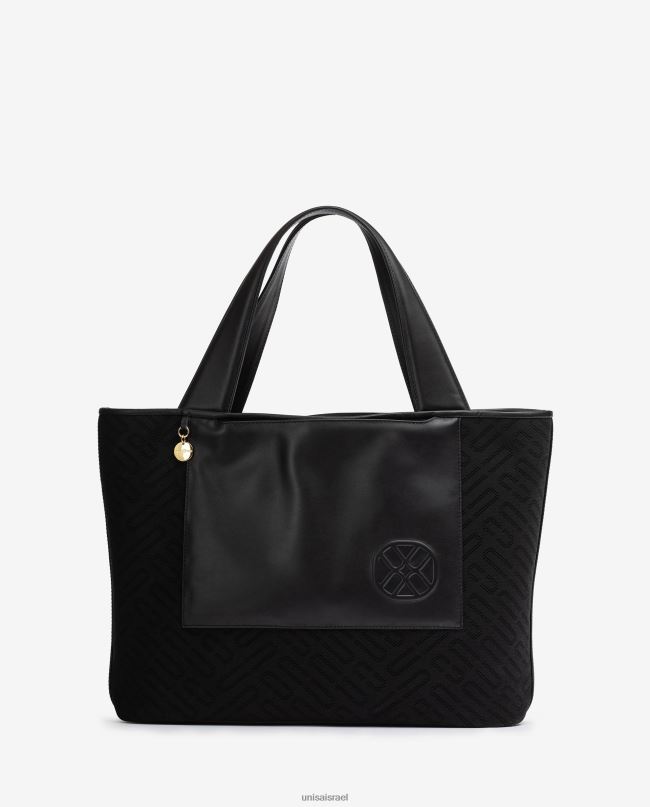 Unisa תיק קניות מבד שָׁחוֹר נשים V2BP21136