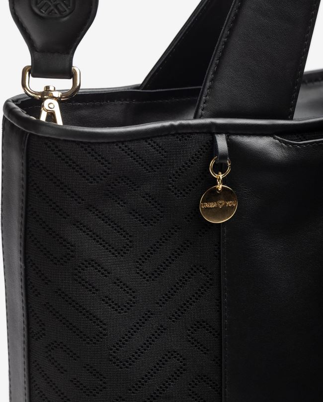 Unisa תיק קניות מבד שָׁחוֹר נשים V2BP21136